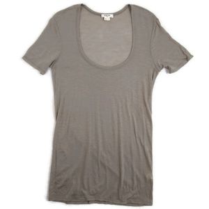 Helmut Lang Scoop Neck Short Sleeve Tee
